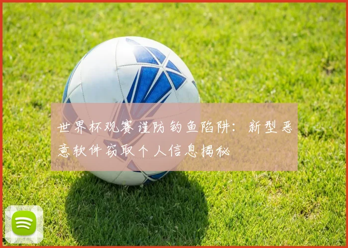 世界杯观赛谨防钓鱼陷阱：新型恶意软件窃取个人信息揭秘